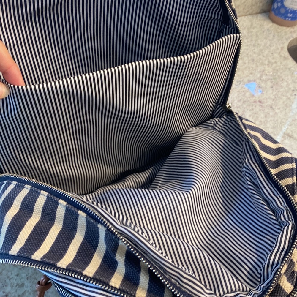 Canvas Strip Backpack - Picture 4 of 6